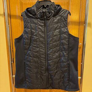 L.L.Bean PrimaLoft Packaway Long Vest, Black size 1X- Great Condition